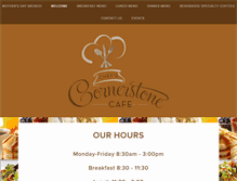 Tablet Screenshot of chefscornerstonecafe.com